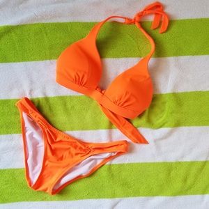 Victoria's Secret neon orange bikini size Medium